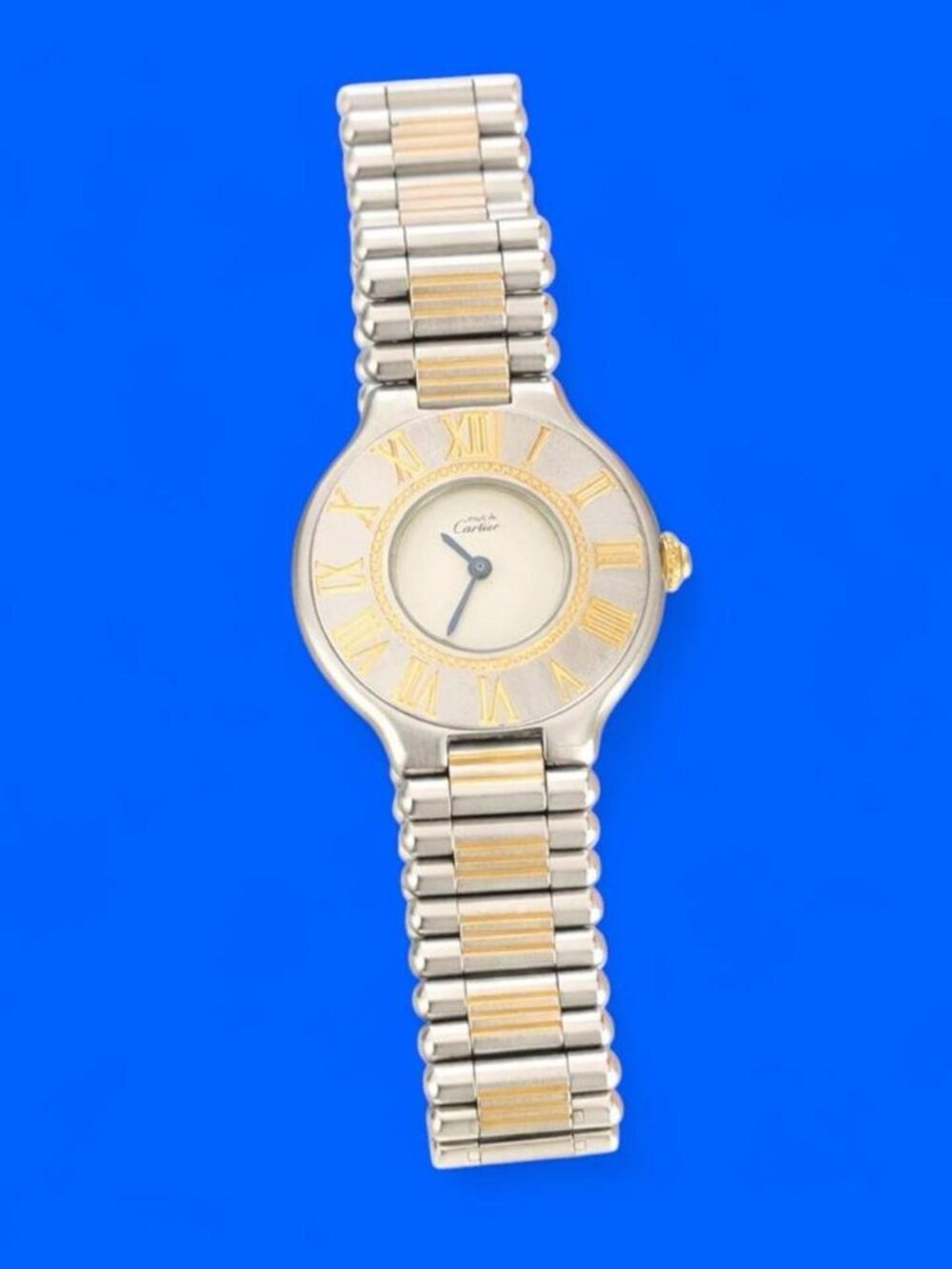 Cartier "Must De Cartier 21" Steel & Gold Ladies 28 mm